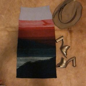 Anthropologie Knit “Mountains” midi skirt